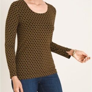 Geometric-Print Layering Tee